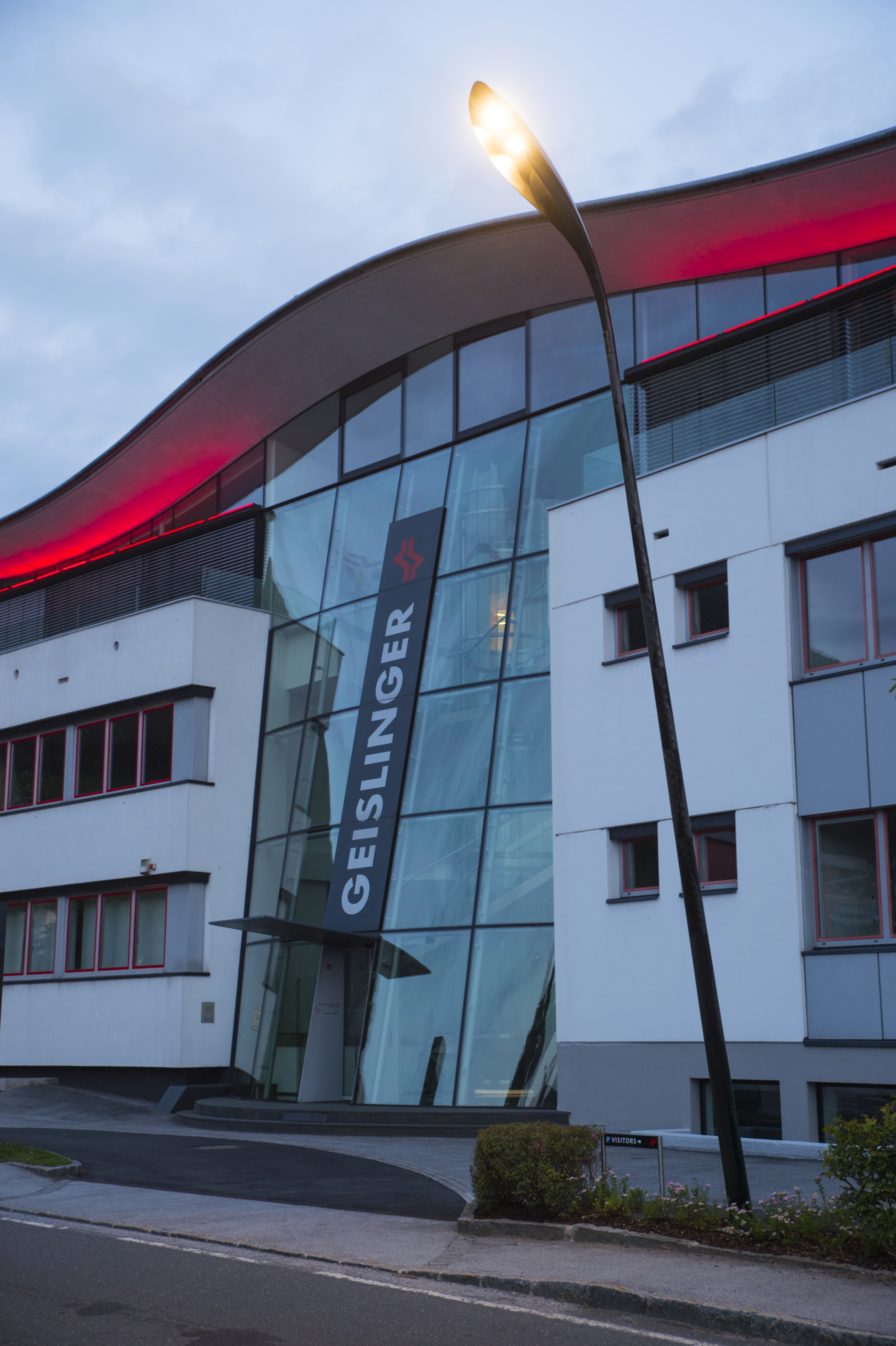 Geislinger gmbh corporate architecture street lights
