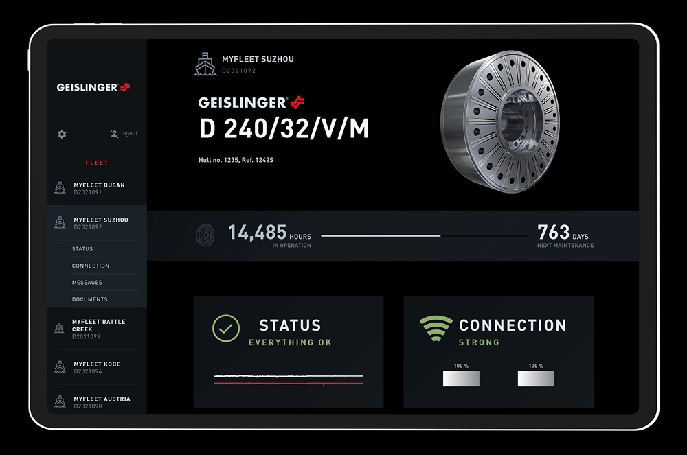 Geislinger monitoring system data analysis