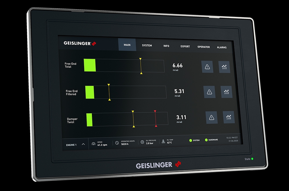 Geislinger monitoring system preview