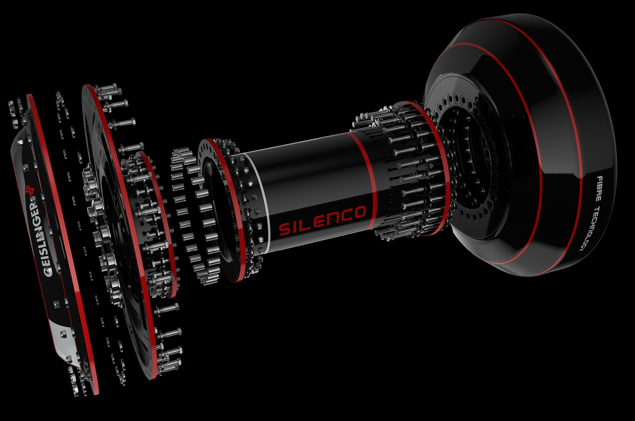 Geislinger silenco coupling components